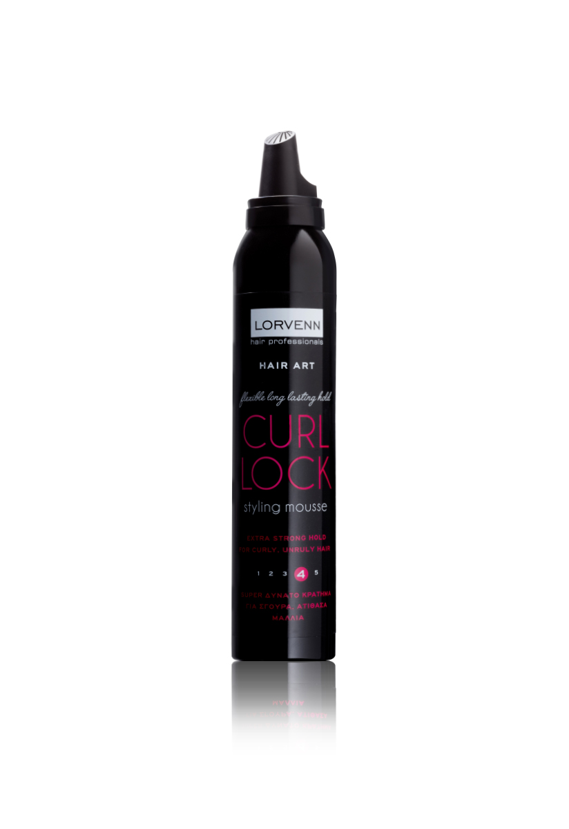 CURL LOCK styling mousse Lorvenn Hair Professionals